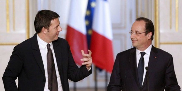 incontro tra Renzi ed Hollande