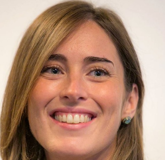 Boschi, Bisignani, Marino, foto di primo piano del ministro per le riforme Boschi