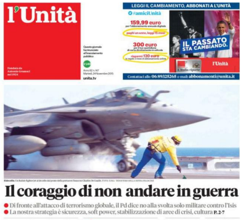 rassegna stampa, politica, 24 novembre 2015