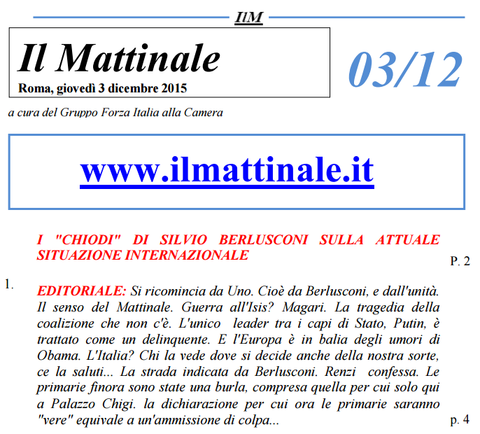 mattinale, brunetta