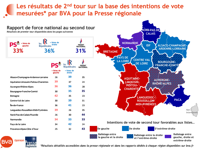 elezioni francia, mappa della Francia