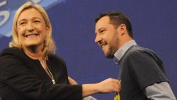 marine le pen, salvini, sondaggi politici