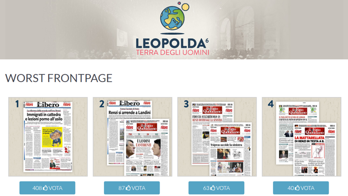 leopolda, giornali