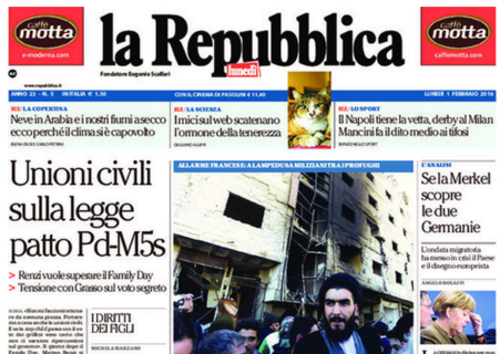 assegna stampa, politica, 1 febbraio 2016, repubblica