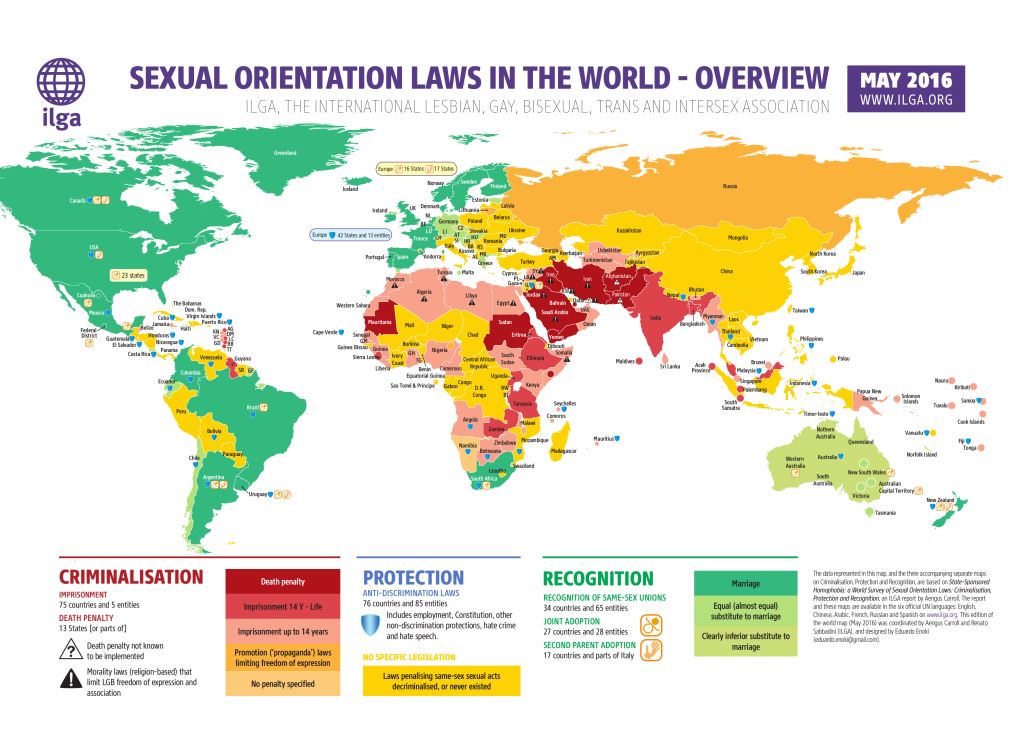 giornata internazionale contro l'omofobia, omofobia nel mondo, omosessualità leggi