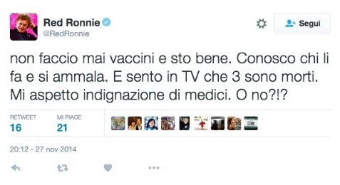 vaccini, vaccini red ronnie, vaccini autismo