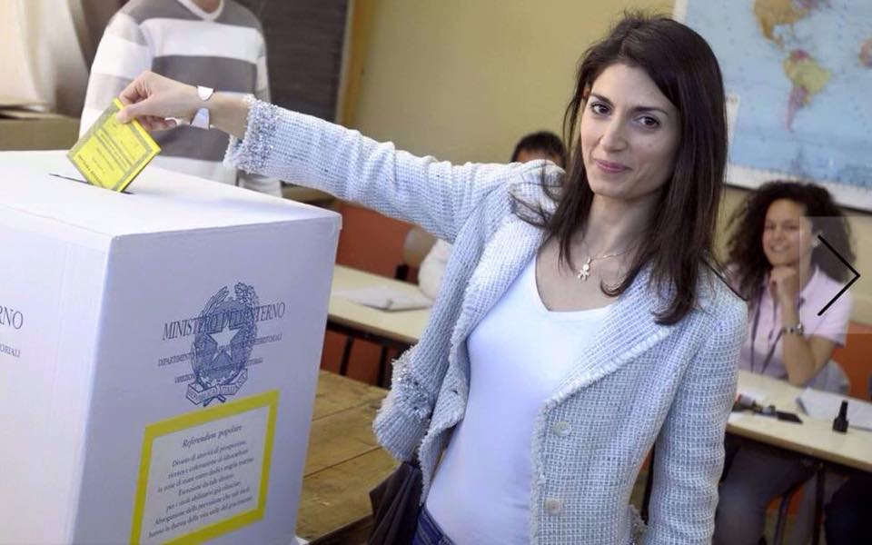 comunali roma, raggi e giachetti