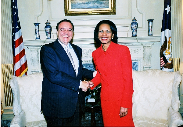Clemente Mastella e Condoleezza Rice