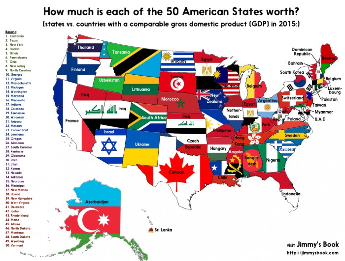 Pil usa economia mondiale mappa