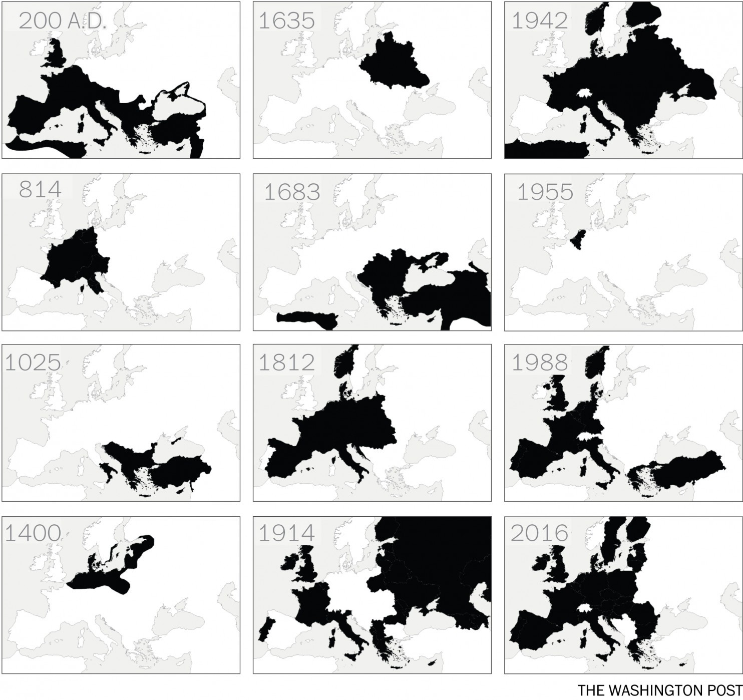 Unione Europea , mappe dell'Europa