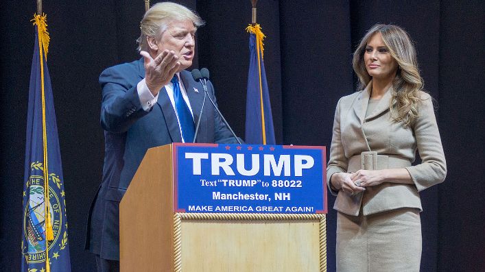 Donald e Melania Trump convention repubblicana 2016