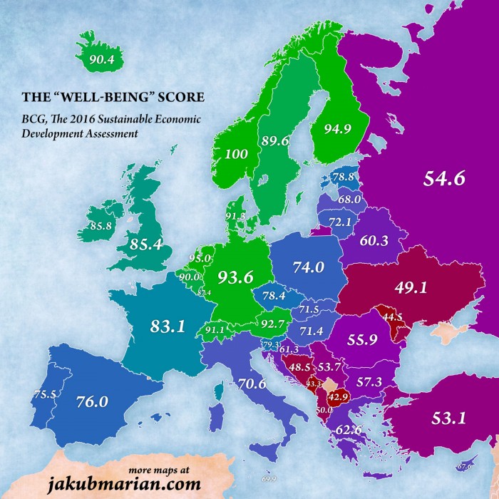 I paesi in Europa in cui si vive meglio