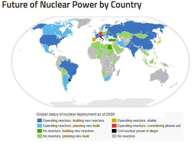 energia nucleare, paesi armi nucleari, paesi centrali nucleari, referendum energia nucleare