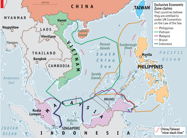 mar cinese meridionale, sentenza l'aia, cina contese territoriali