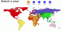 popolazione mondiale, mappa del mondo in modificzione