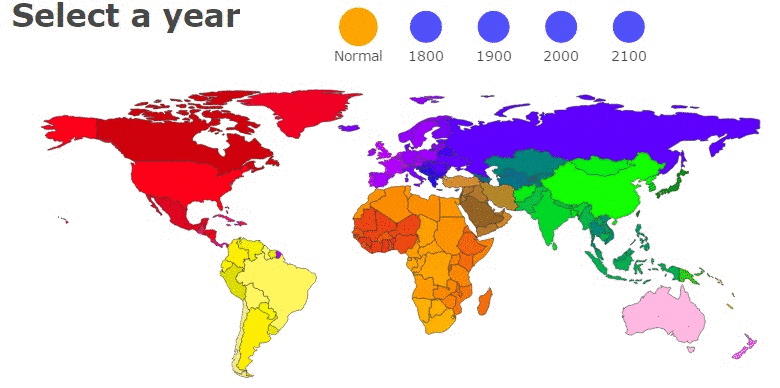 popolazione mondiale, mappa del mondo in modificzione