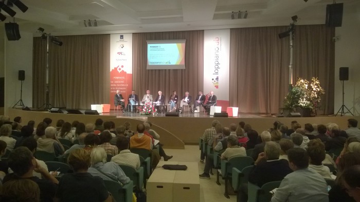 LoppianoLab, incontro sul referendum costituzionale 2016. Nella foto i relatori Minnetti, Zanzucchi, Curreri, La Valle, Grande, Patriarca, Endrizzi, Palmieri