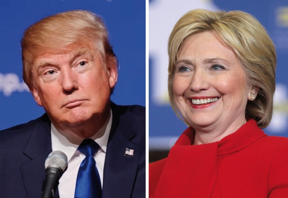 Donald Trump e Hillary Clinton sondaggi usa 2016 intenzioni di voto situazione e previsioni 11 ottobre stati in bilico