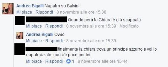 "Napalm su Salini" prete choc