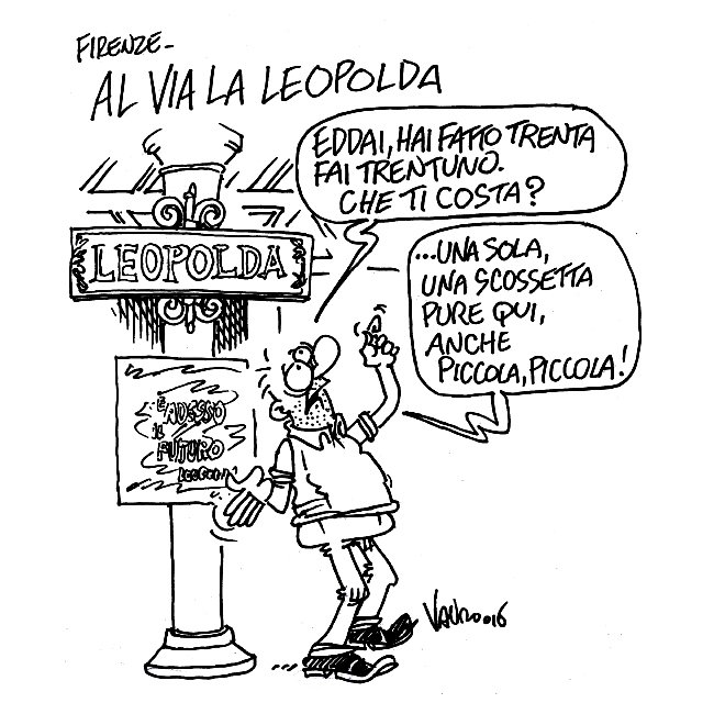 La vignetta di Vauro sul terremoto in Umbria e Marche