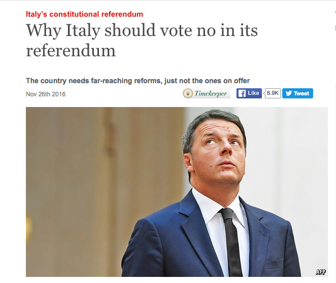 Referendum Economist Renzi