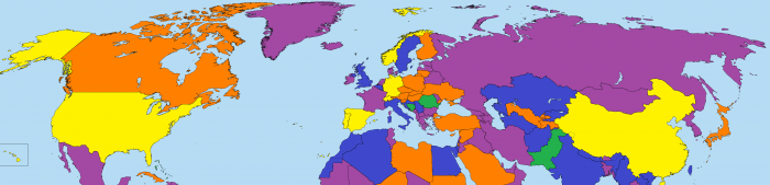 mappe del mondo