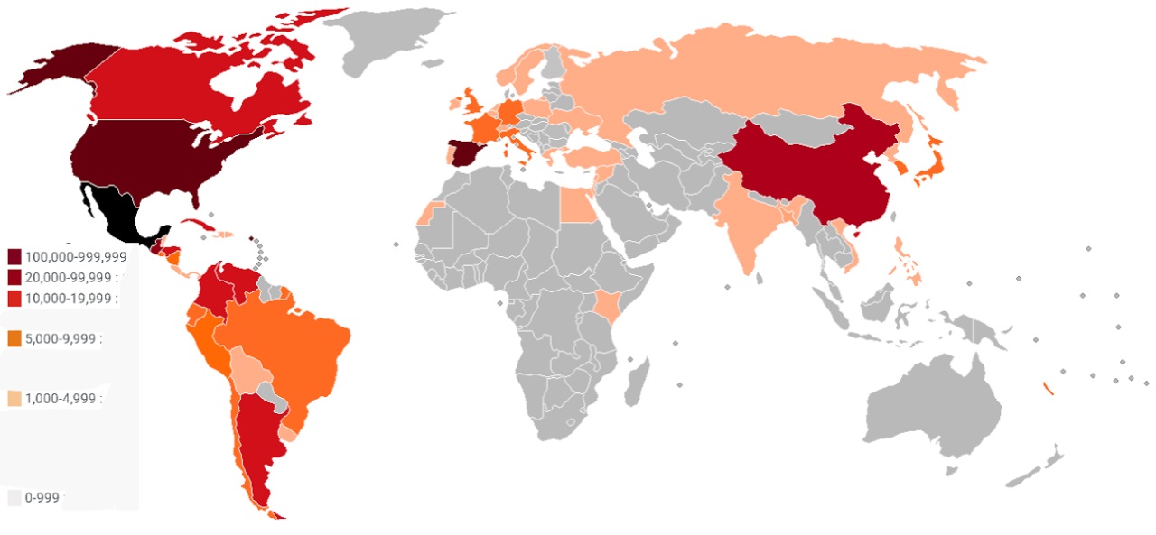 mappe della globalizzazione messico