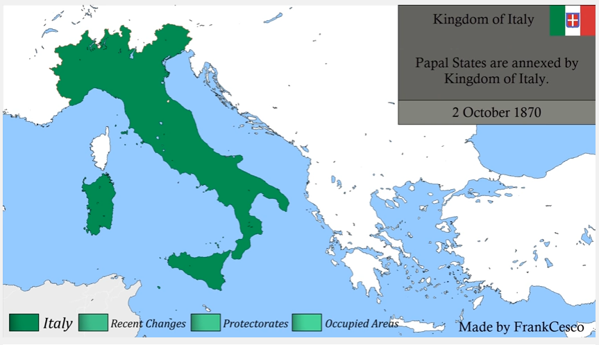 Storia d'Italia, mappa