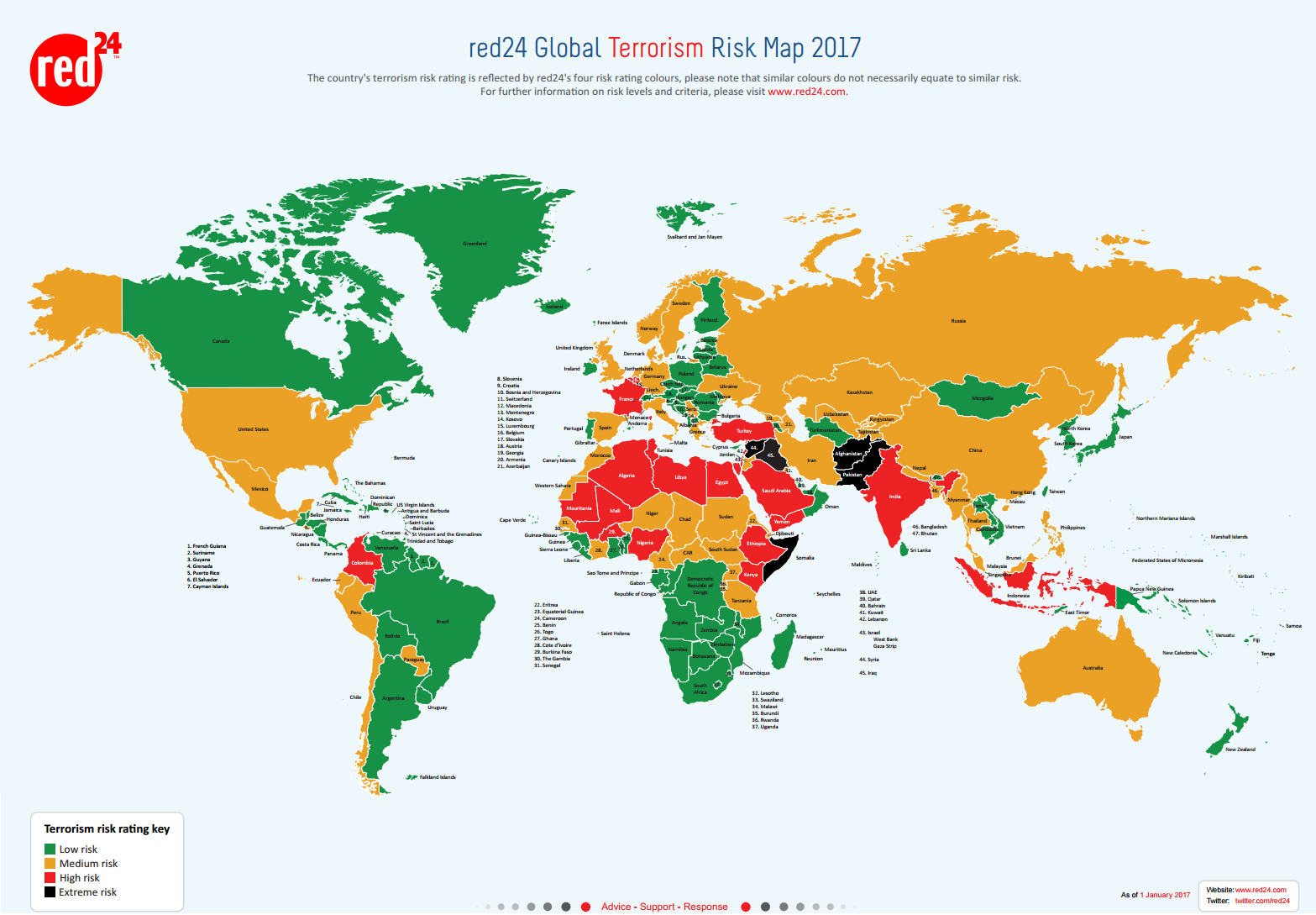 attentato di Londra, mappa del mondo a colori