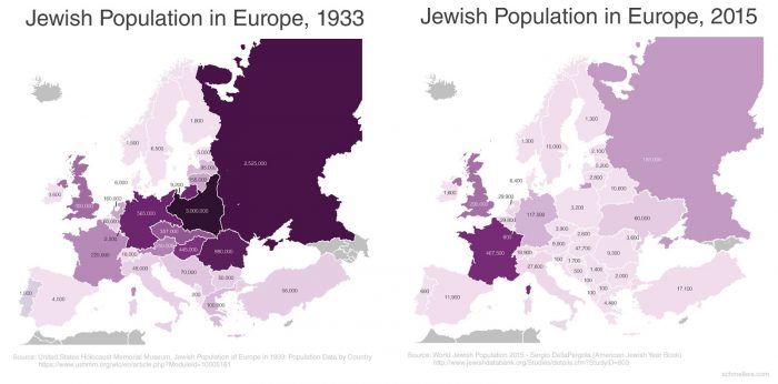 mappe, continente europeo in colori diversi