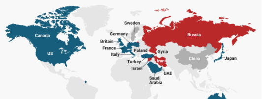 mappe, attacco siria usa