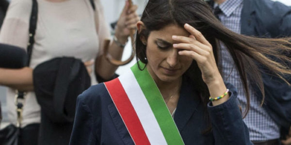 Sondaggi politici Euromedia: Raggi bocciata dai romani