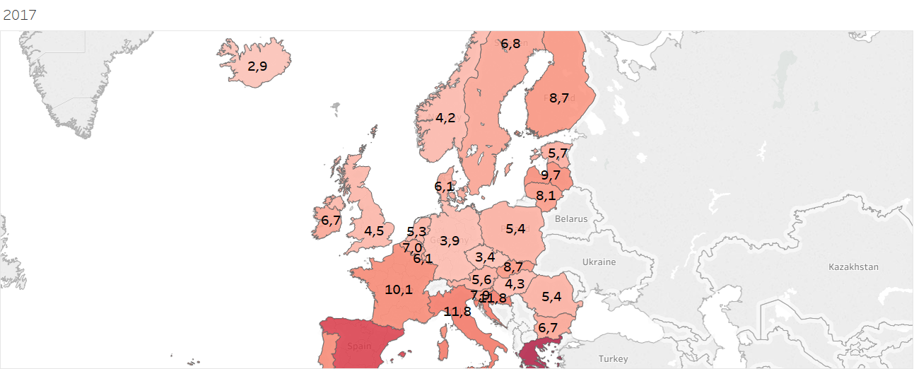 Disoccupazione in Europ