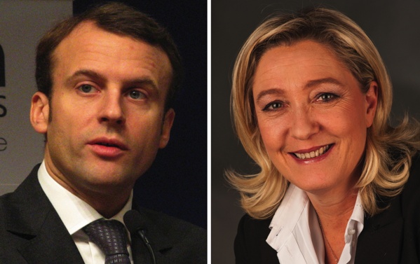 Elezioni Francia 2017, la media sondaggi elettorali in vista del ballottaggio - i due contendenti, Emmanuel Macron e Marine Le Pen