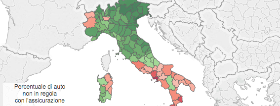 assicurazione auto, mappe