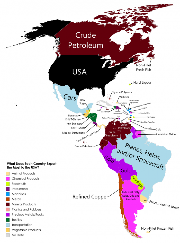 Mappe economiche America