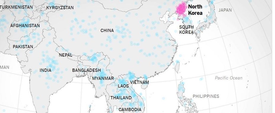 mappe, mappe corea del nord
