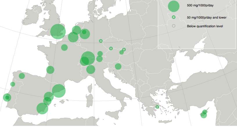 consumo di droga, mappe