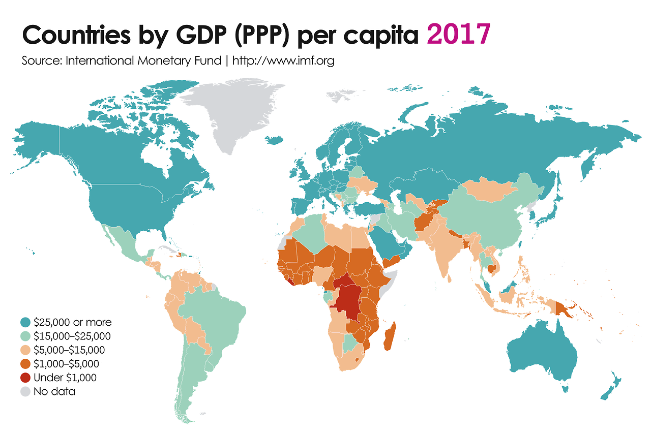 mappe economiche reddito pro capite