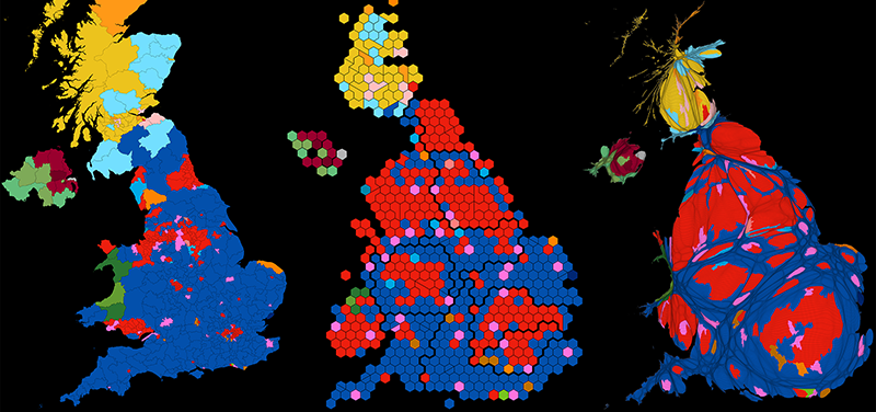 elezioni gran bretagna, mappe, elezioni regno unito