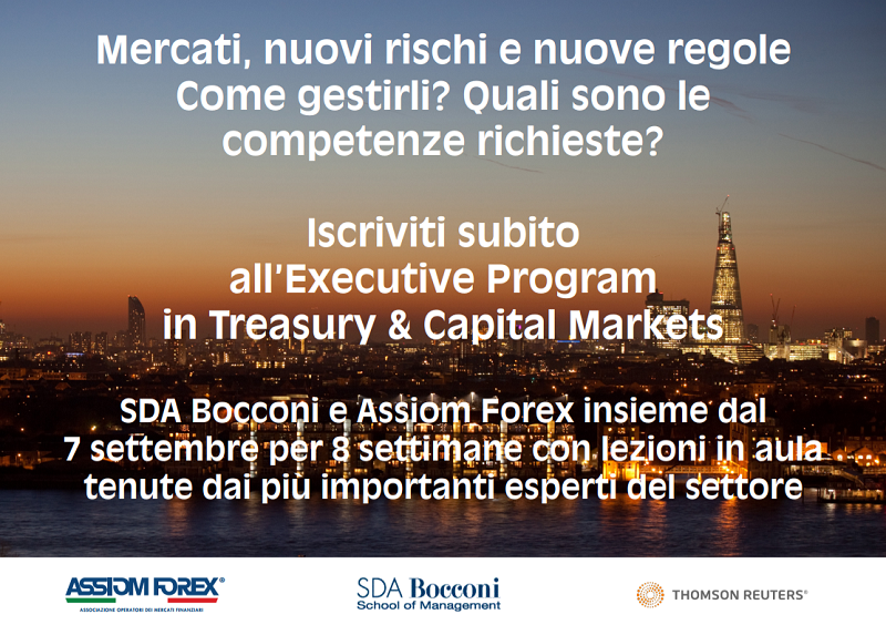 Forex primo corso per operatori finanziari alla Bocconi