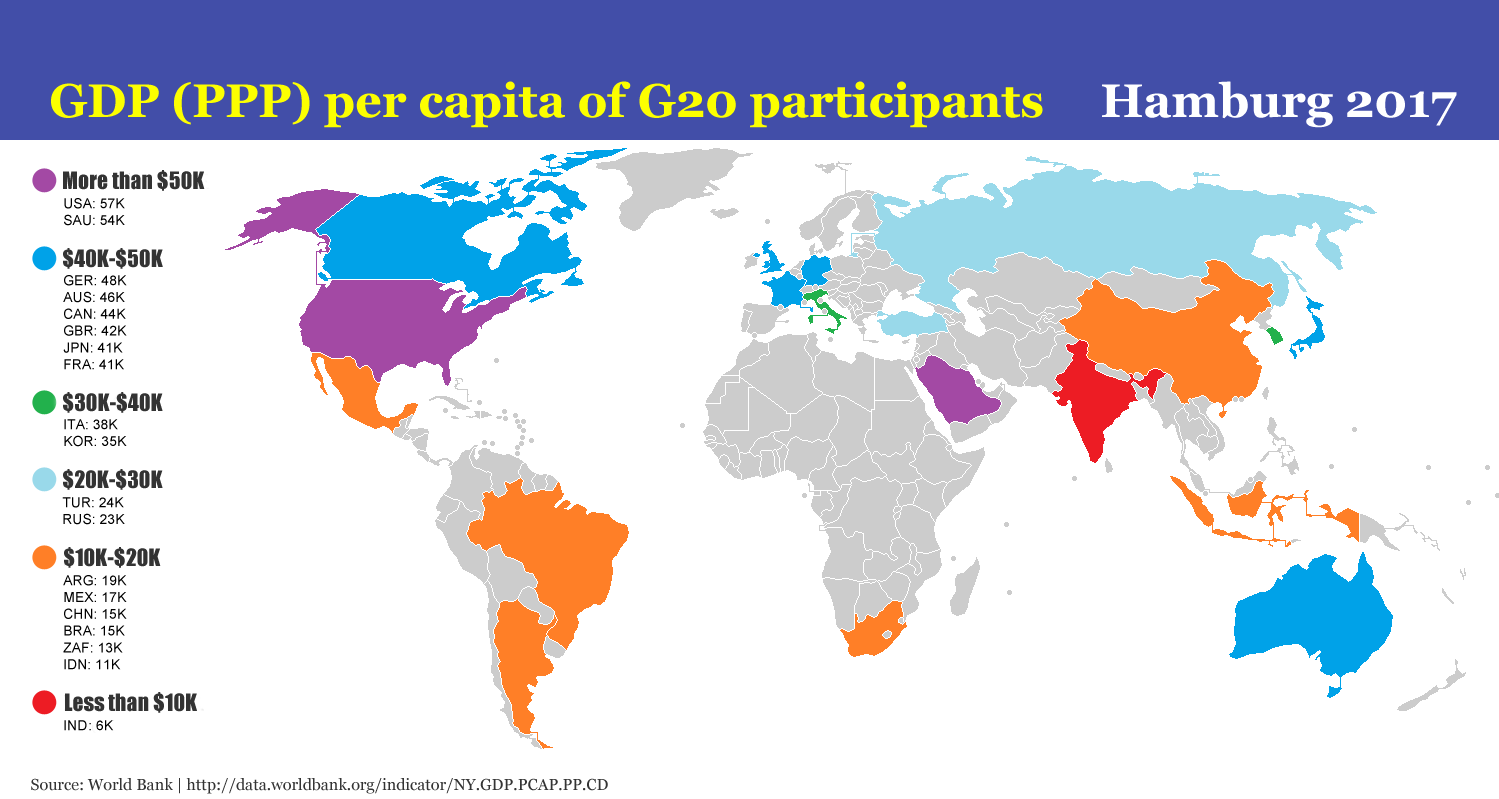 mappe 2 G20 reddito pro capite