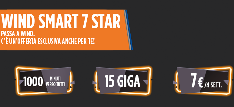 Offerte Wind Mobile: 15gb a 7 euro per gli ex clienti Wind