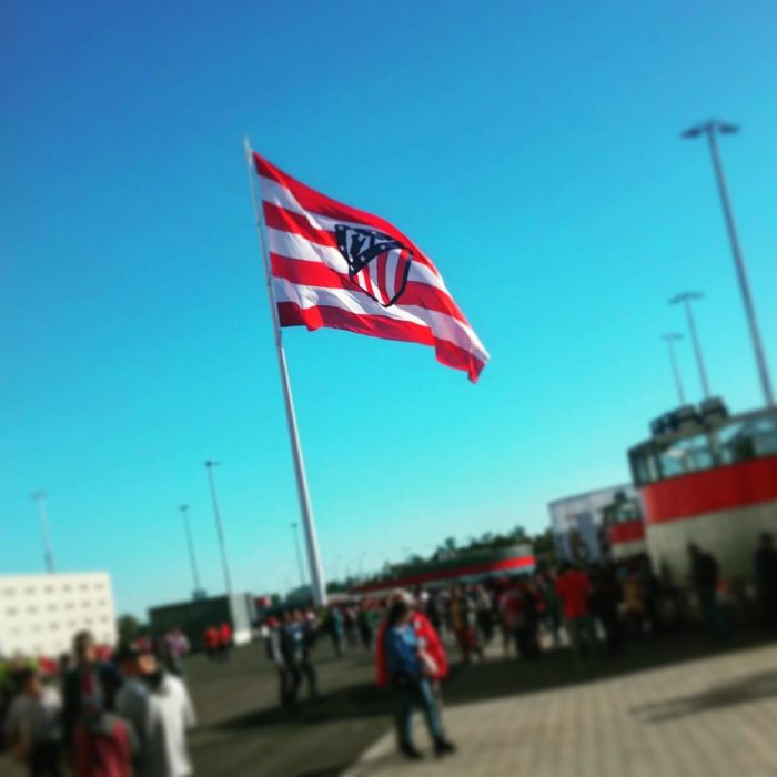 Atlético Madrid bandera liga spagnola