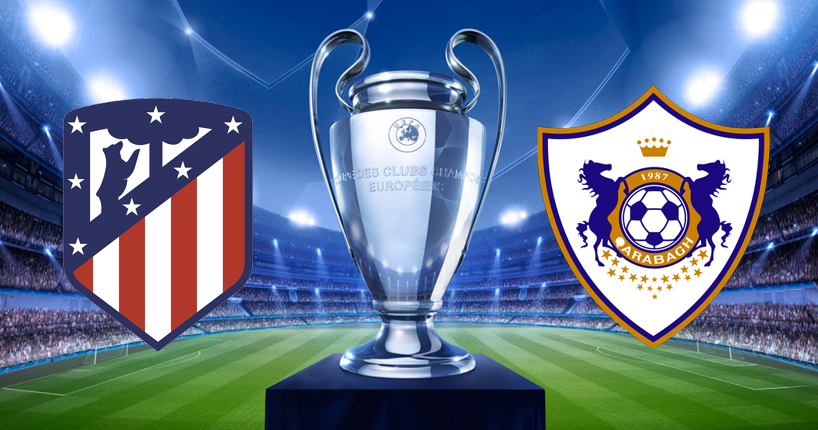 atletico madrid qarabag champions league formazioni