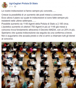 Concorso Polizia 2017: aumento posti, l'indiscrezione su Facebook
