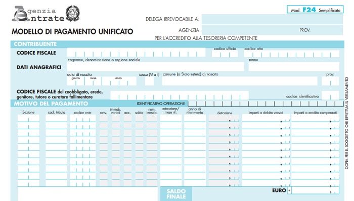 Imu E Tasi Calcolo Saldo E Modello F24 Semplificato In Pdf