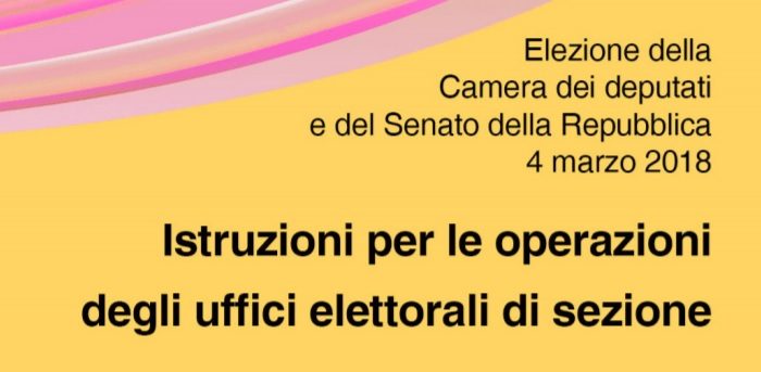 Libretto istruzioni seggio elettorale pdf