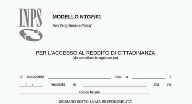 Reddito di cittadinanza 2018: modulo online ma è falso