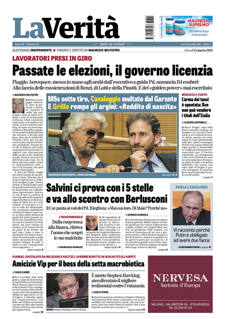 Rassegna stampa 15 marzo 2018